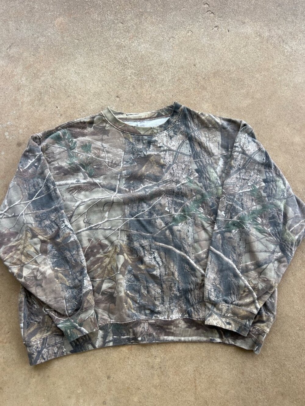 Vintage Liberty Realtree Camo Sweatshirt 3X-Large Regular Hunting Crewneck Pullo